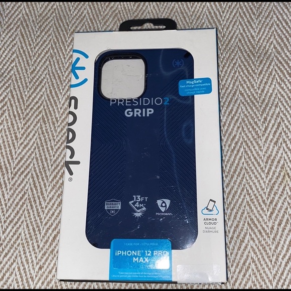 Speck Presidio2 Grip for iPhone 12 Pro Max (6.7") Case - Coastal Blue new in box - Picture 2 of 2